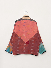 The Ladhiya Quilted Patchwork Kantha Jacket