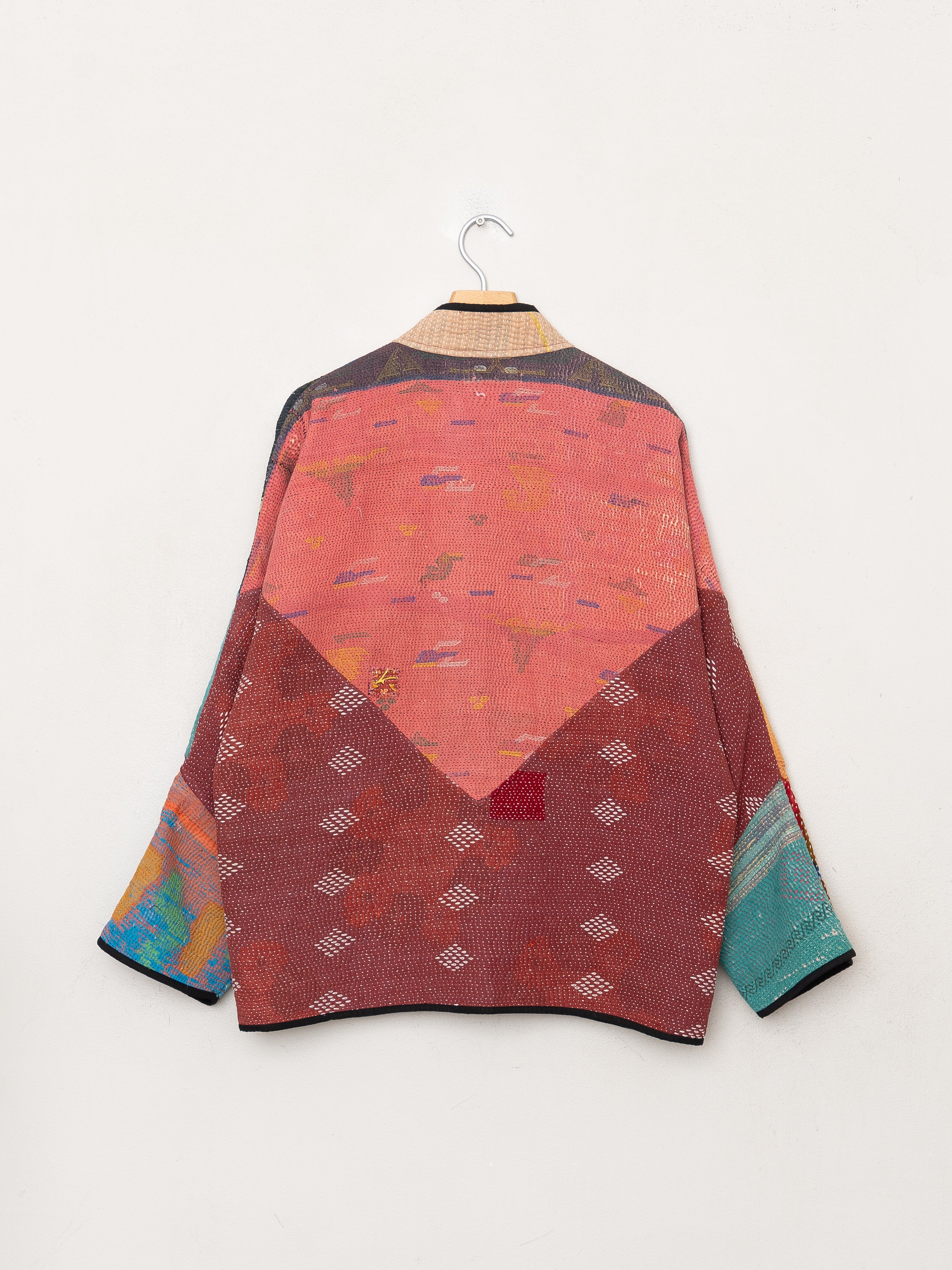 The Ladhiya Quilted Patchwork Kantha Jacket