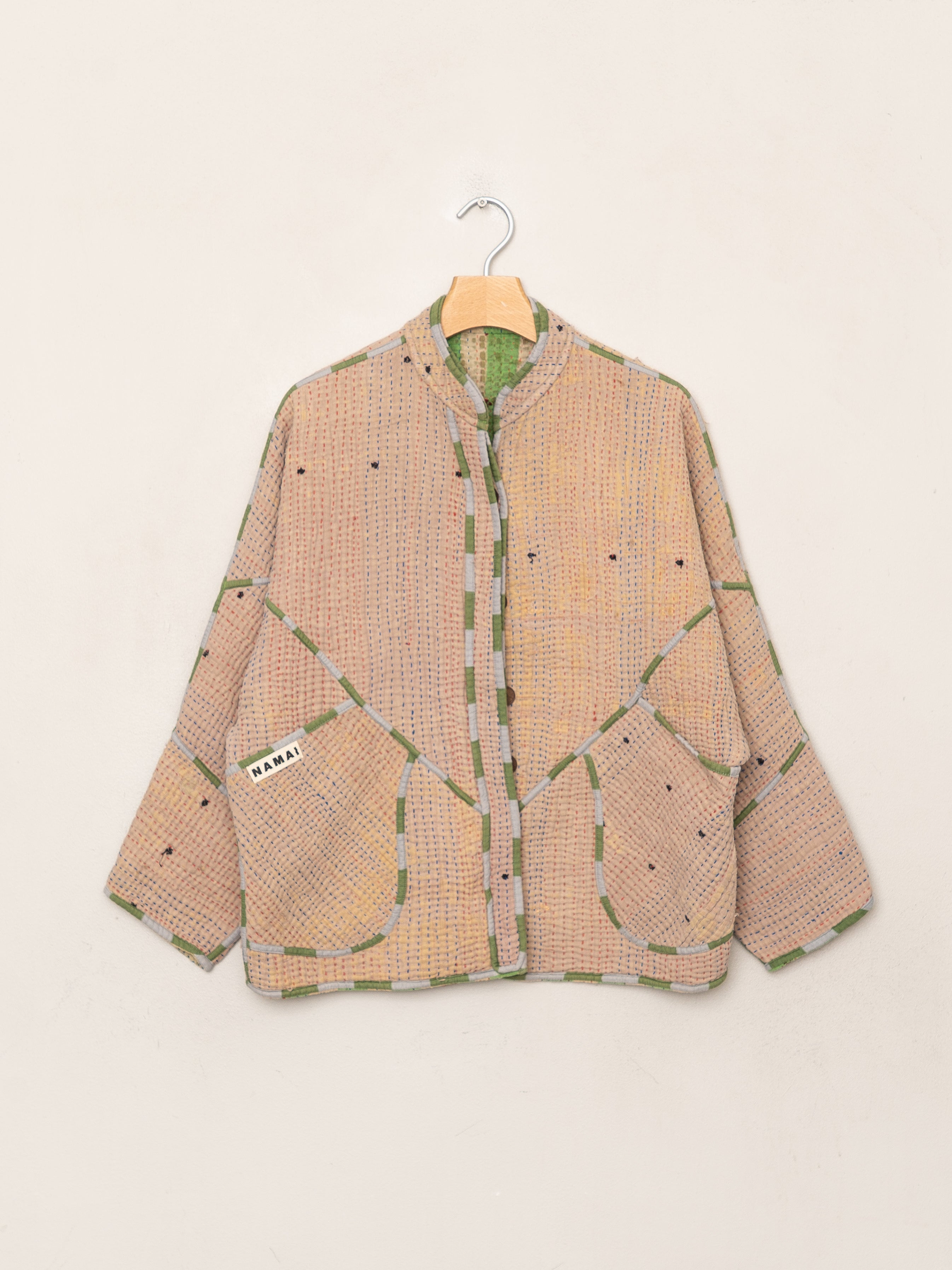 The Ladhiya Petite Quilted Patchwork Kantha Jacket