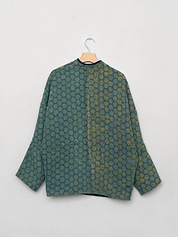 The Ishani Quilted Patchwork Kantha Jacket