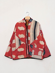 The Ladhiya Quilted Patchwork Kantha Jacket