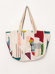 The Raksa Quilted Kantha Bag
