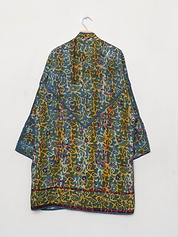 The Sai Quilted Indigo Kantha Coat
