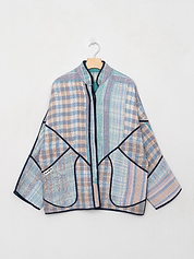 The Ladhiya Quilted Patchwork Kantha Jacket