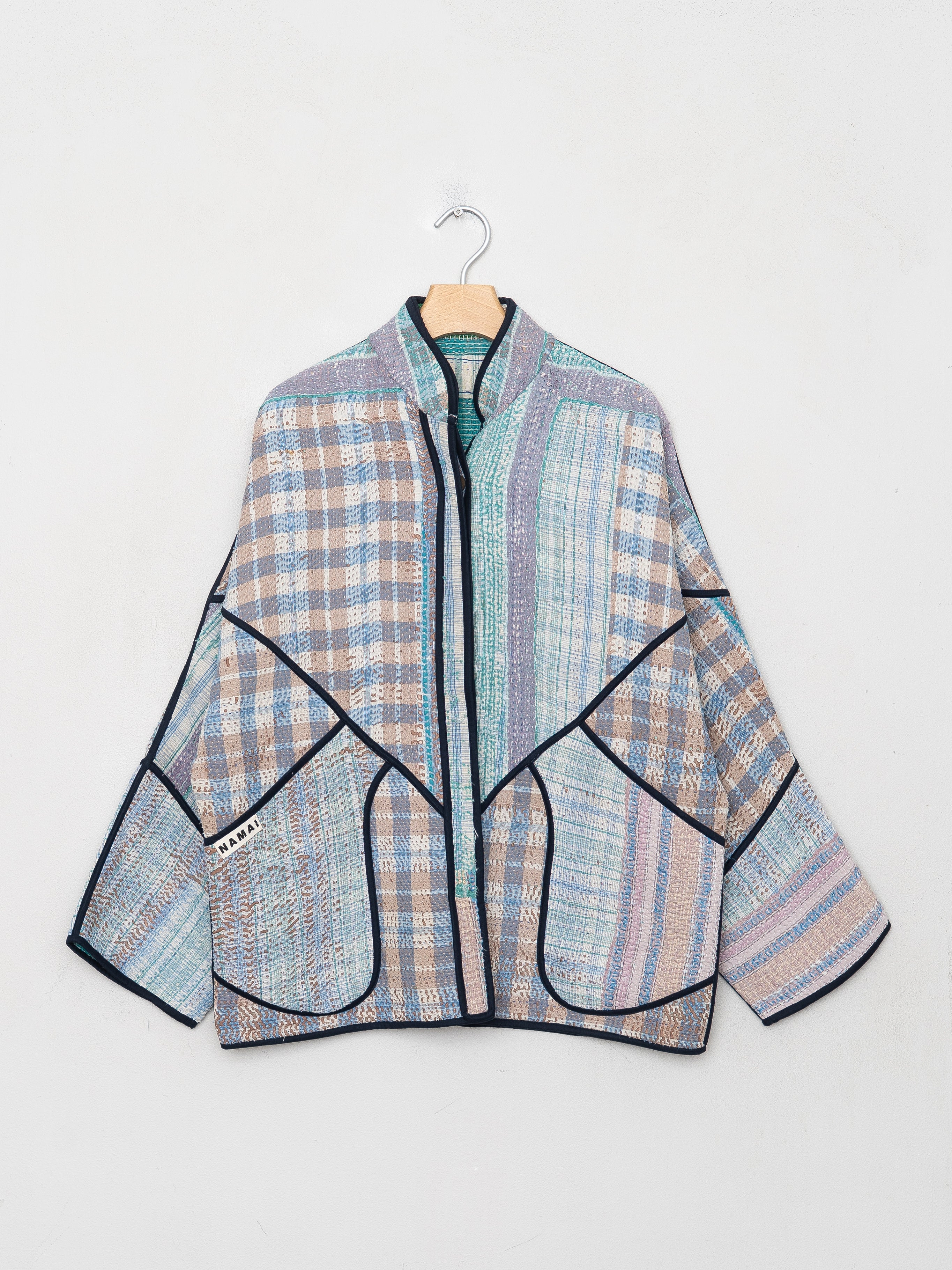 The Ladhiya Quilted Patchwork Kantha Jacket