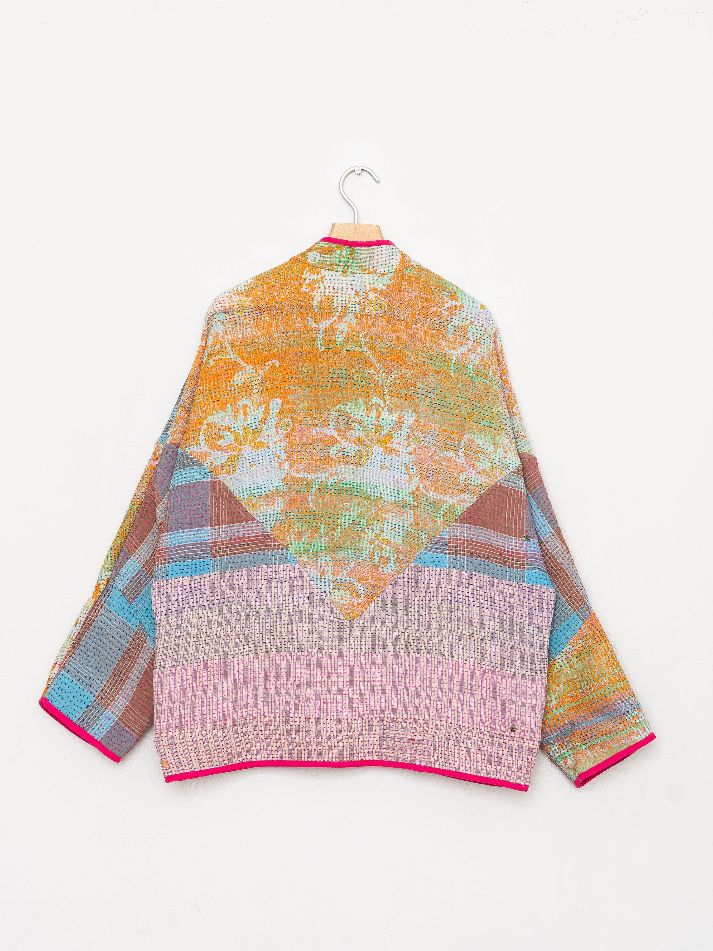 The Ladhiya Quilted Patchwork Kantha Jacket