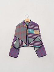 The Kaira Cropped Quilted Patchwork Kantha Jacket Wholesale