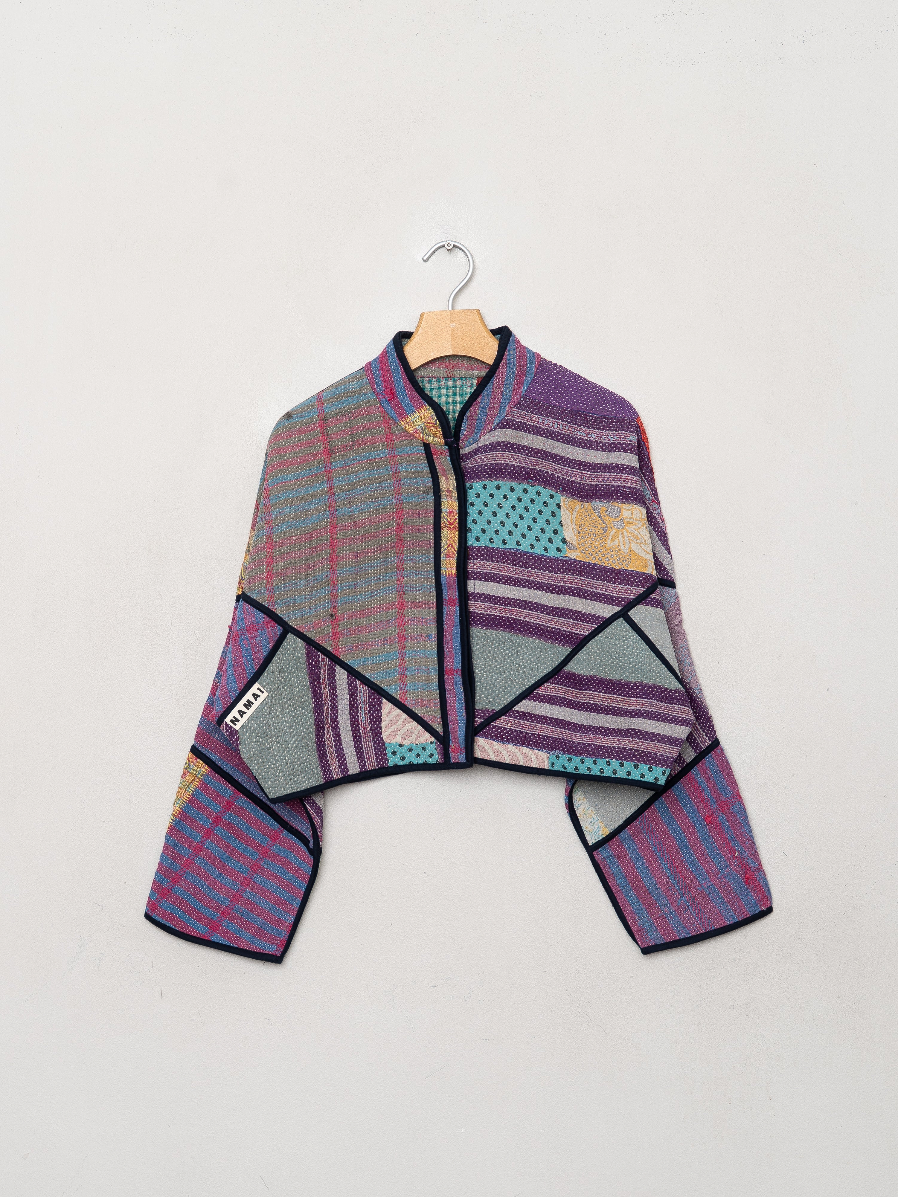 The Kaira Cropped Quilted Patchwork Kantha Jacket Wholesale