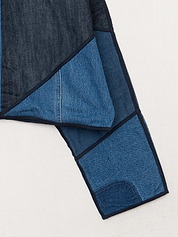 The Kaira Cropped Denim Jacket - Medium