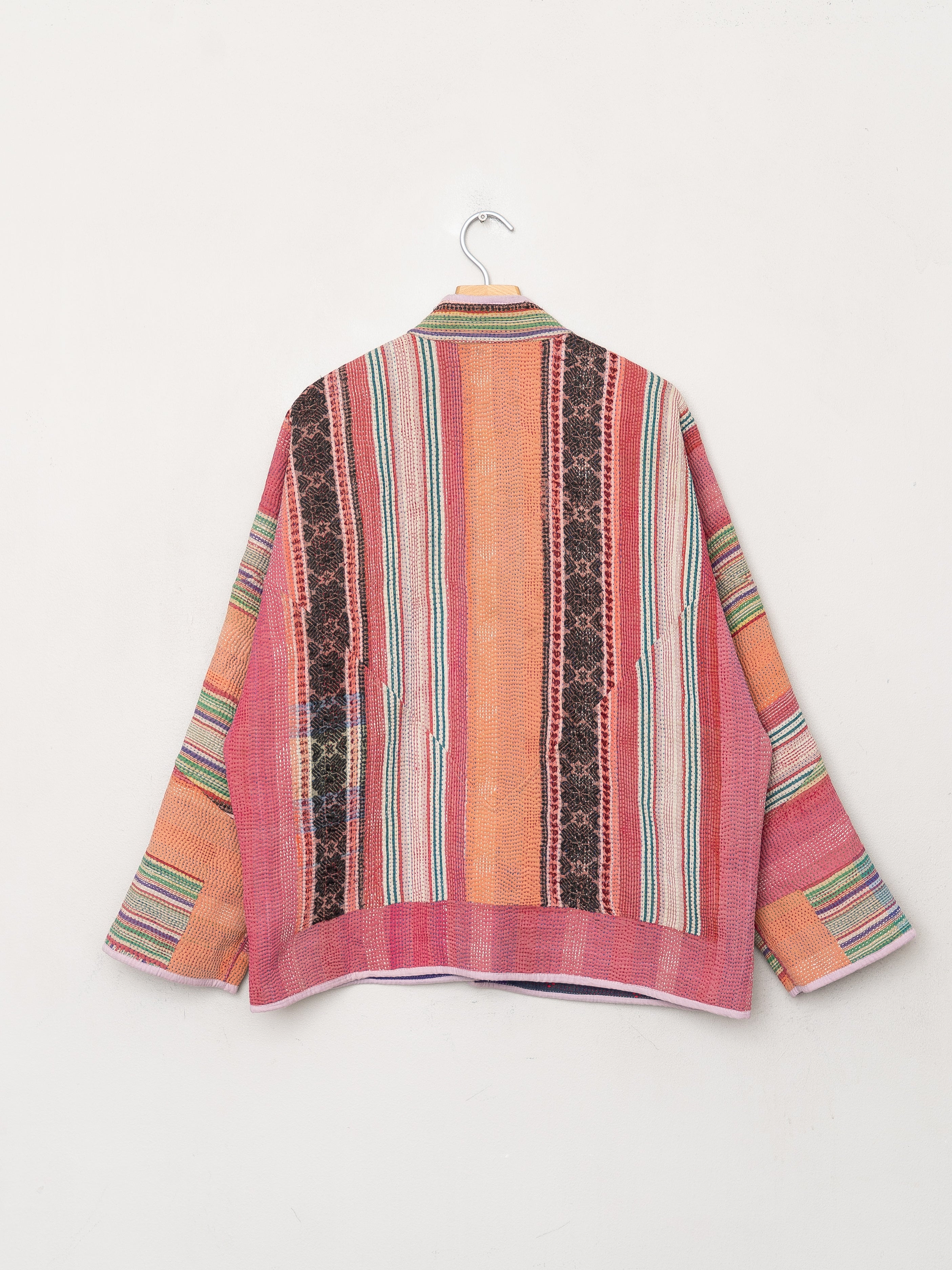 The Ladhiya Quilted Patchwork Kantha Jacket