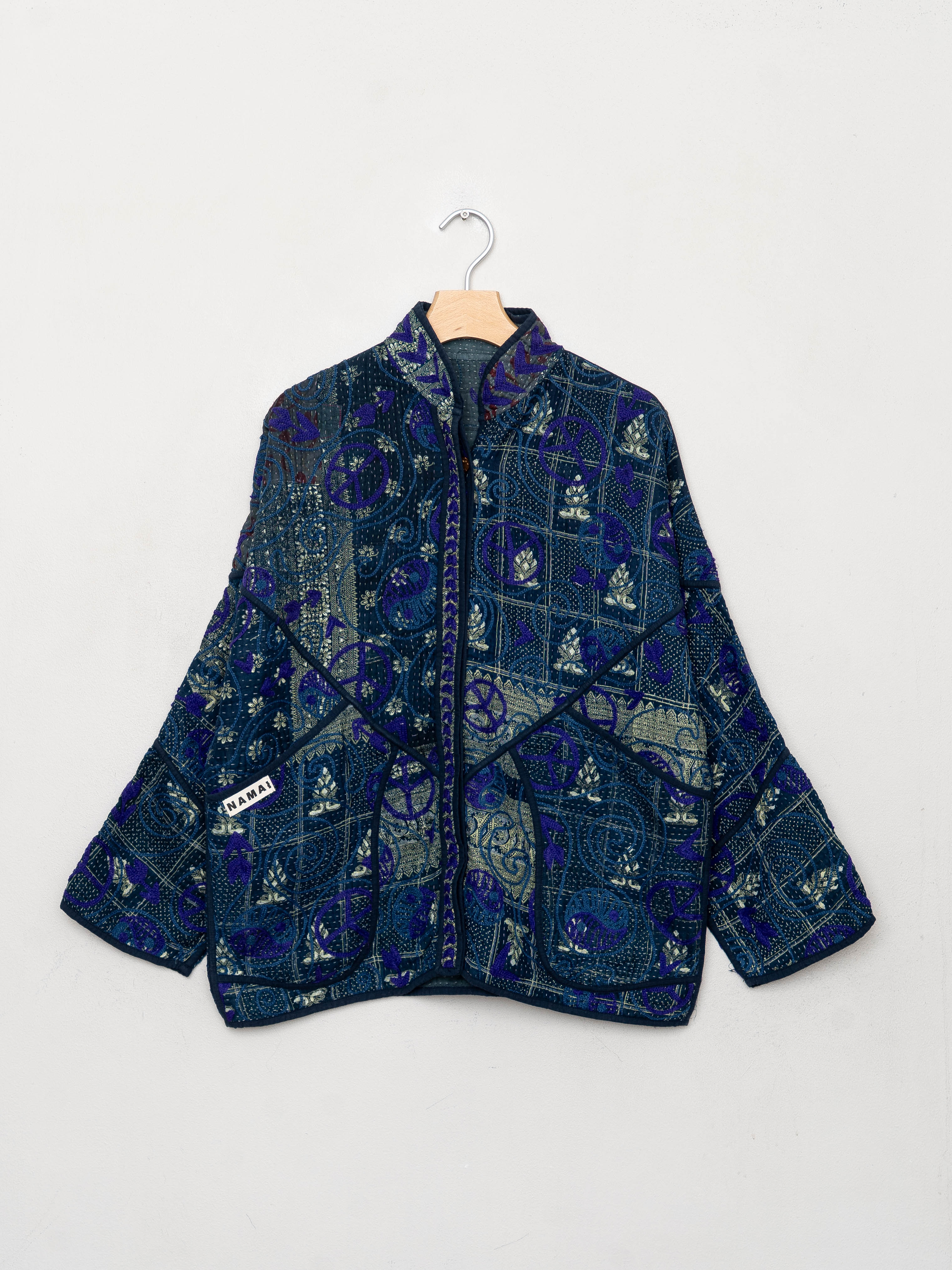 The Ladhiya Quilted Suzani Kantha Jacket