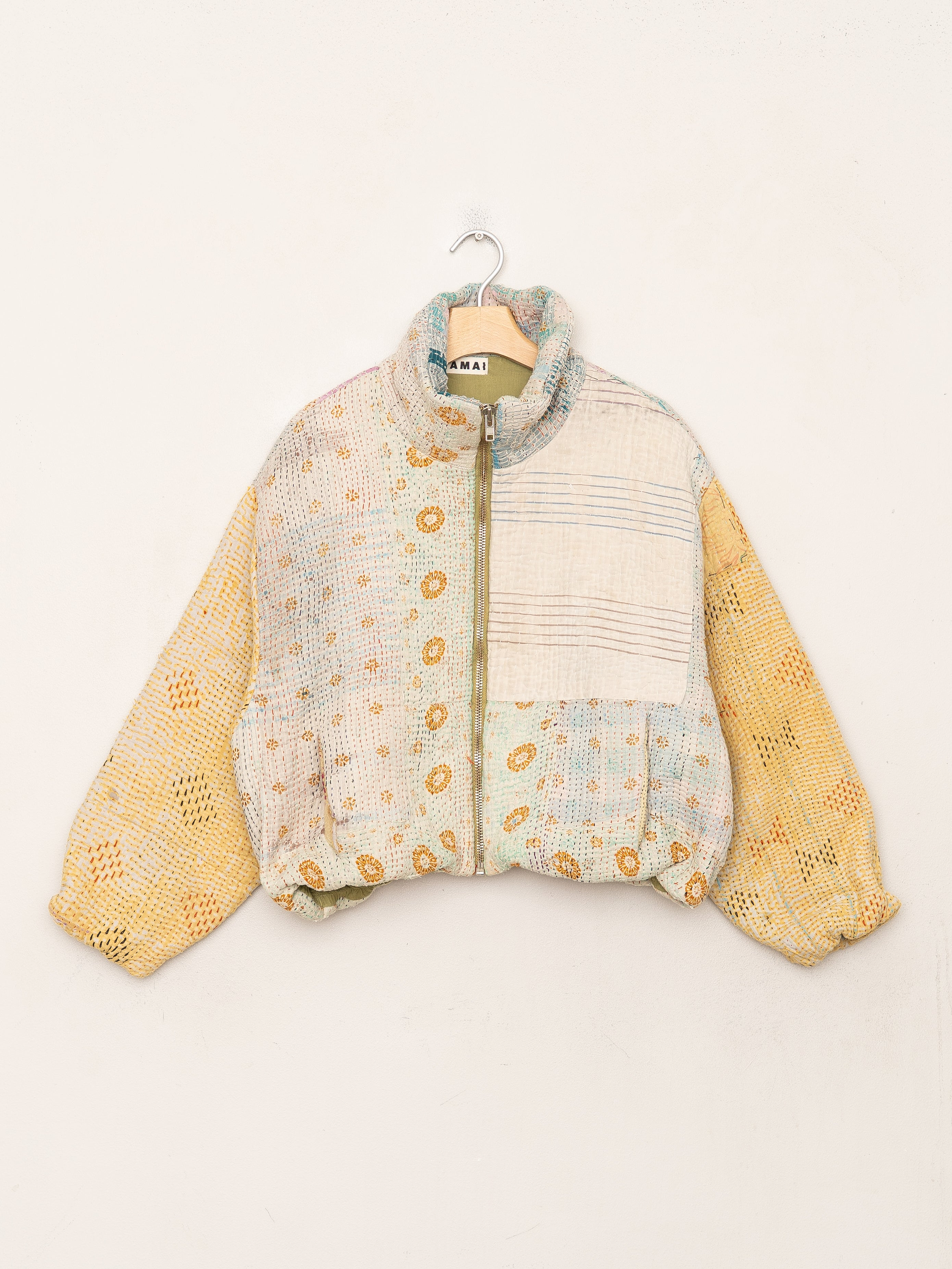 The Shira Quilted Puffer Bomber Jacket