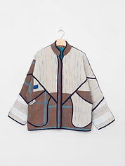 The Ladhiya Quilted Patchwork Kantha Jacket