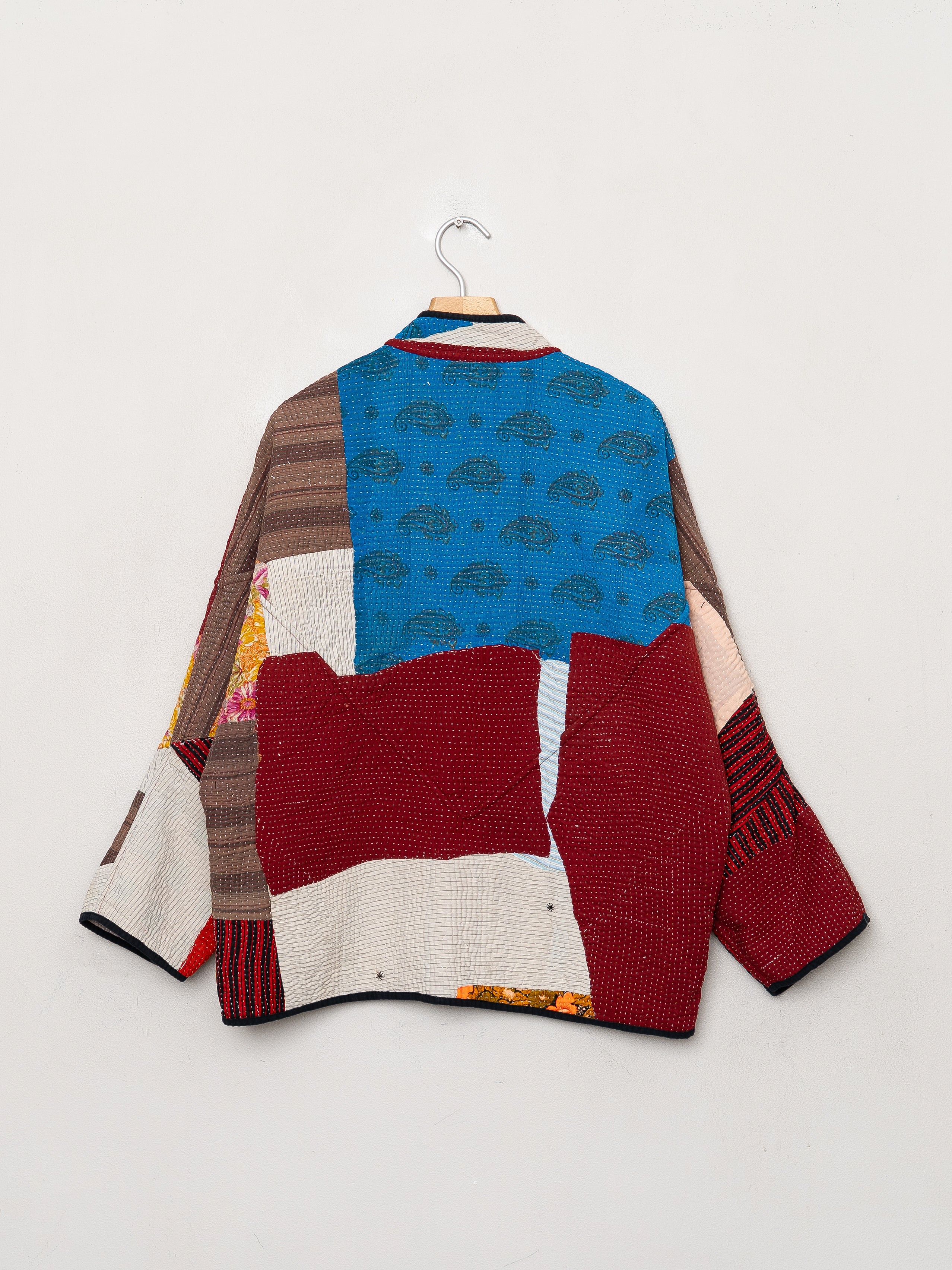 The Ladhiya Quilted Patchwork Kantha Jacket