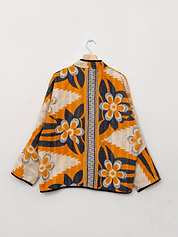 The Ladhiya Quilted Patchwork Kantha Jacket