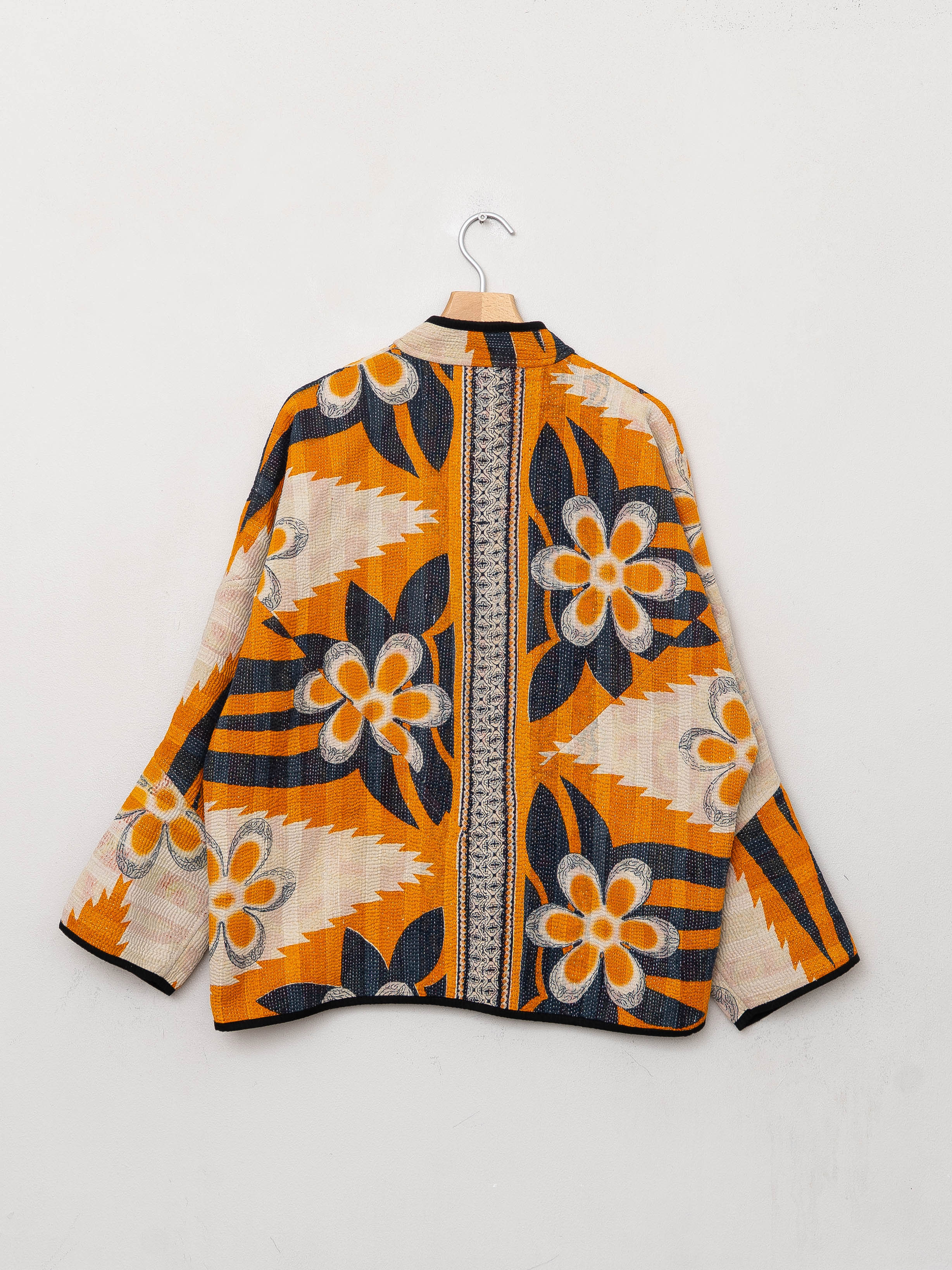 The Ladhiya Quilted Patchwork Kantha Jacket