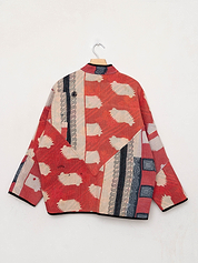 The Ladhiya Quilted Patchwork Kantha Jacket