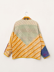 The Ladhiya Quilted Patchwork Kantha Jacket