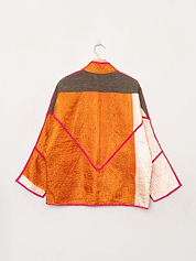 The Ladhiya Quilted Patchwork Kantha Jacket