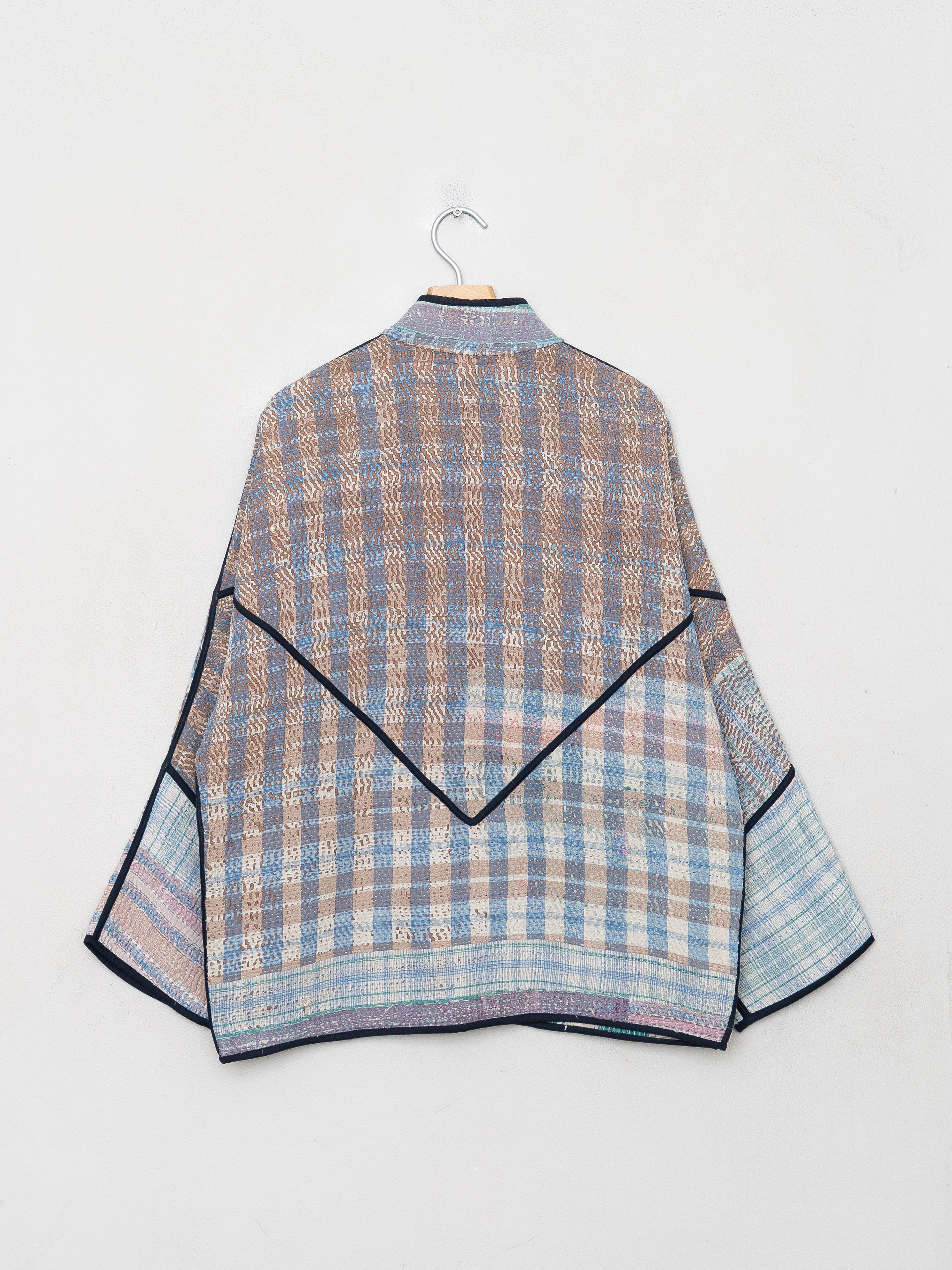 The Ladhiya Quilted Patchwork Kantha Jacket