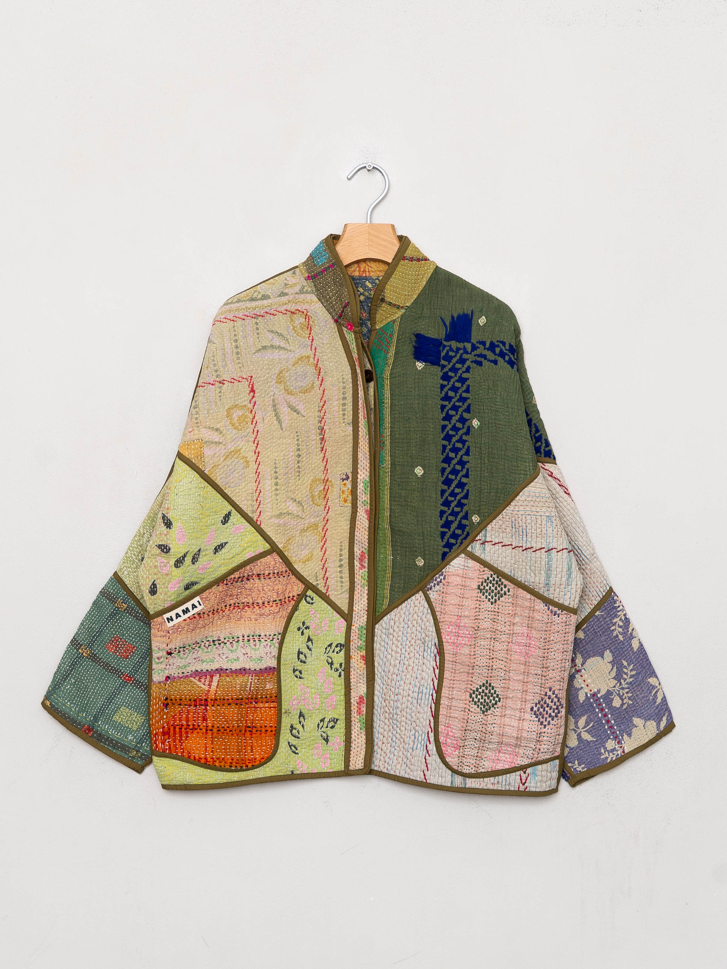 The Ladhiya Quilted Patchwork Kantha Jacket
