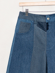 The Bindu Denim Bermuda Culotte Pant - Small