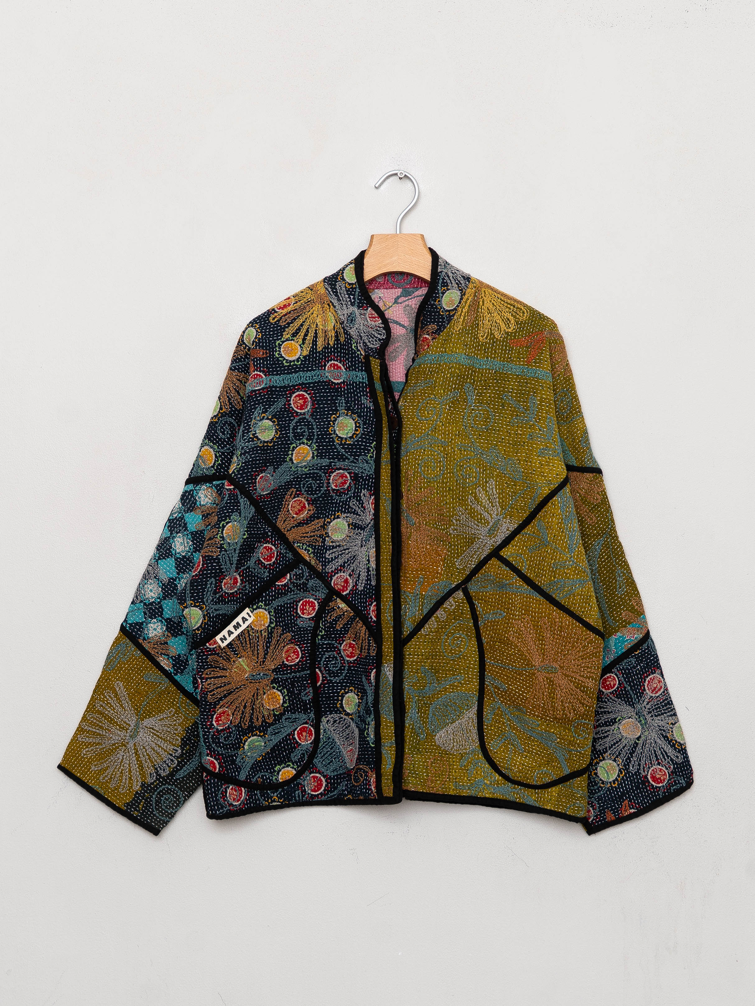 The Ladhiya Quilted Suzani Kantha Jacket
