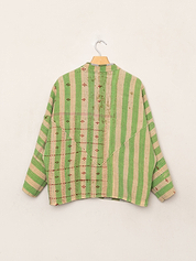 The Ladhiya Petite Quilted Patchwork Kantha Jacket
