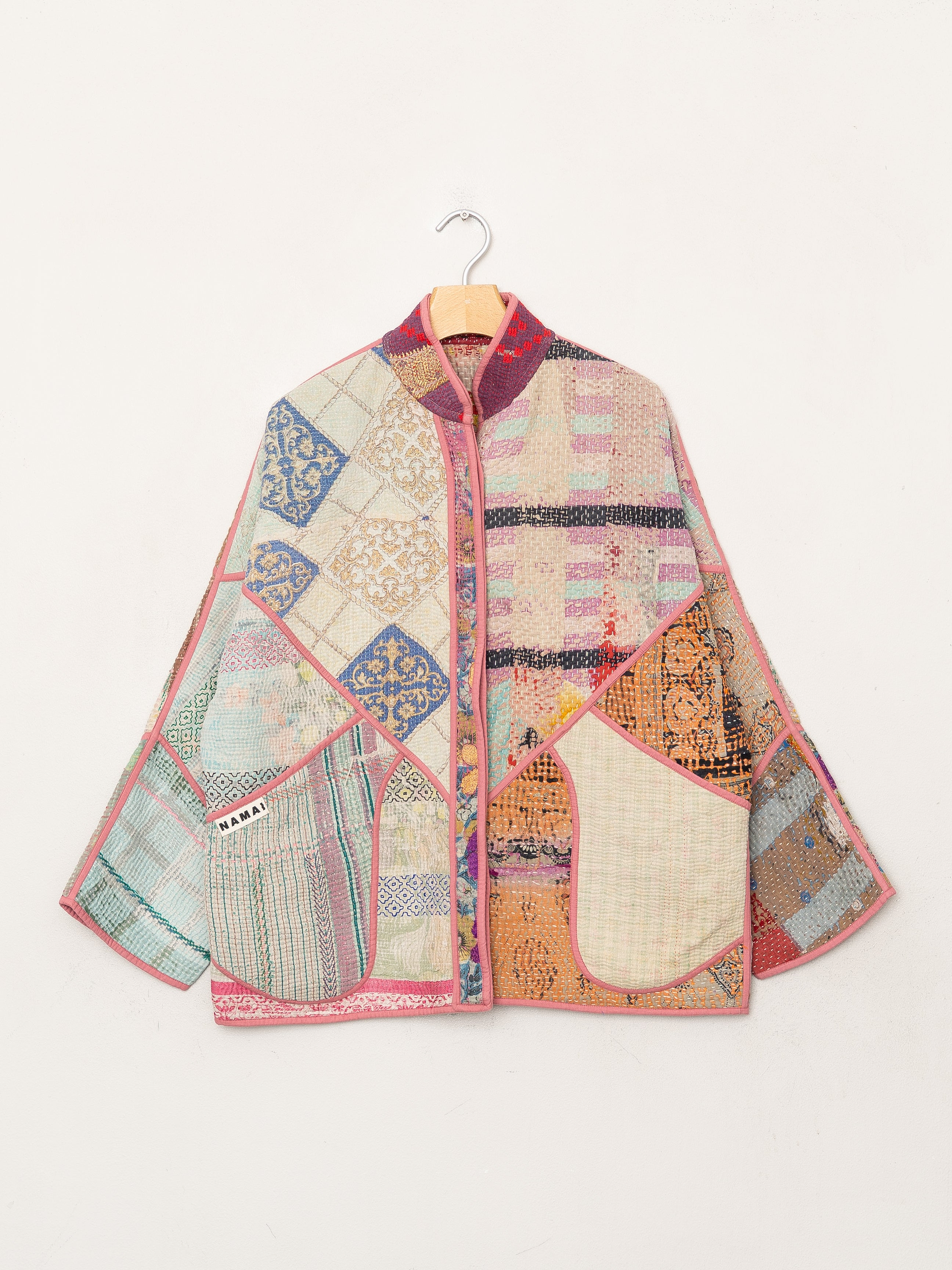 The Ladhiya Quilted Patchwork Kantha Jacket