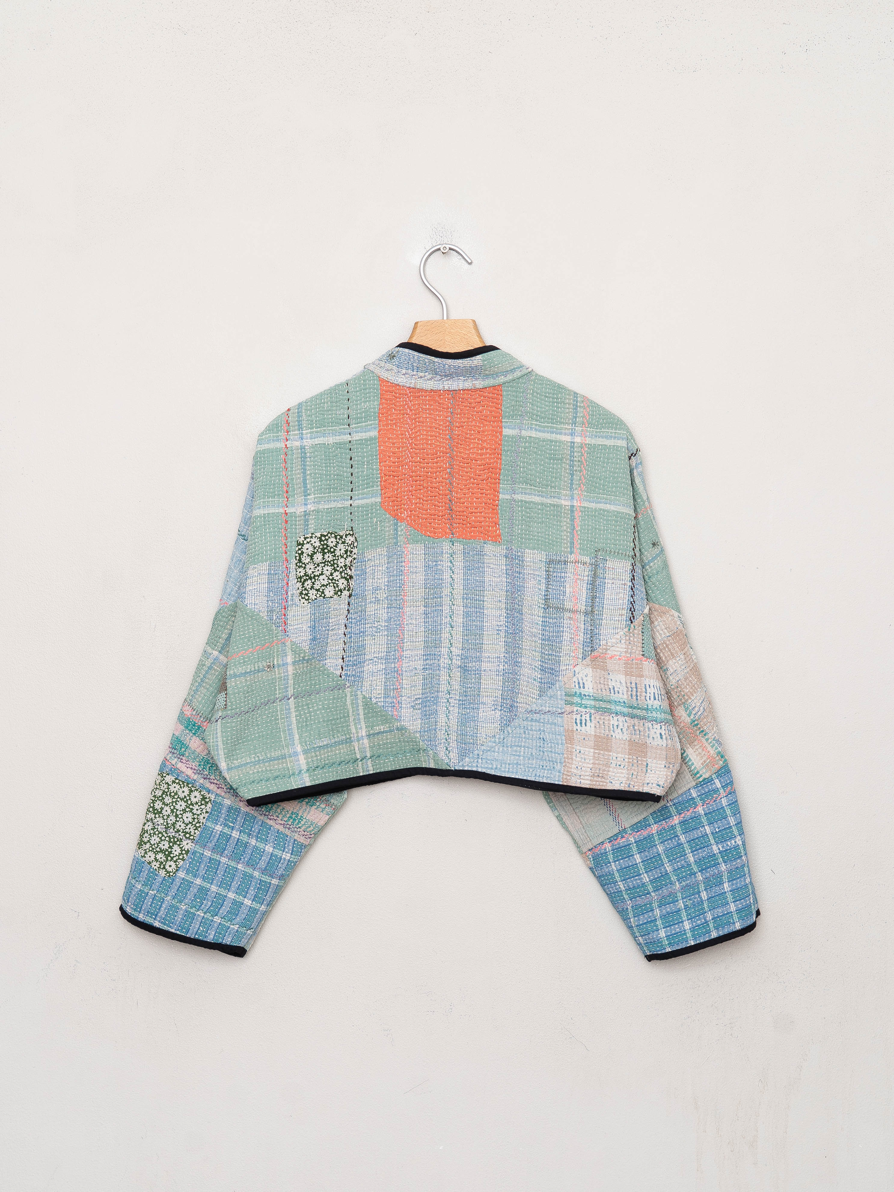 The Kaira Cropped Quilted Patchwork Kantha Jacket Wholesale