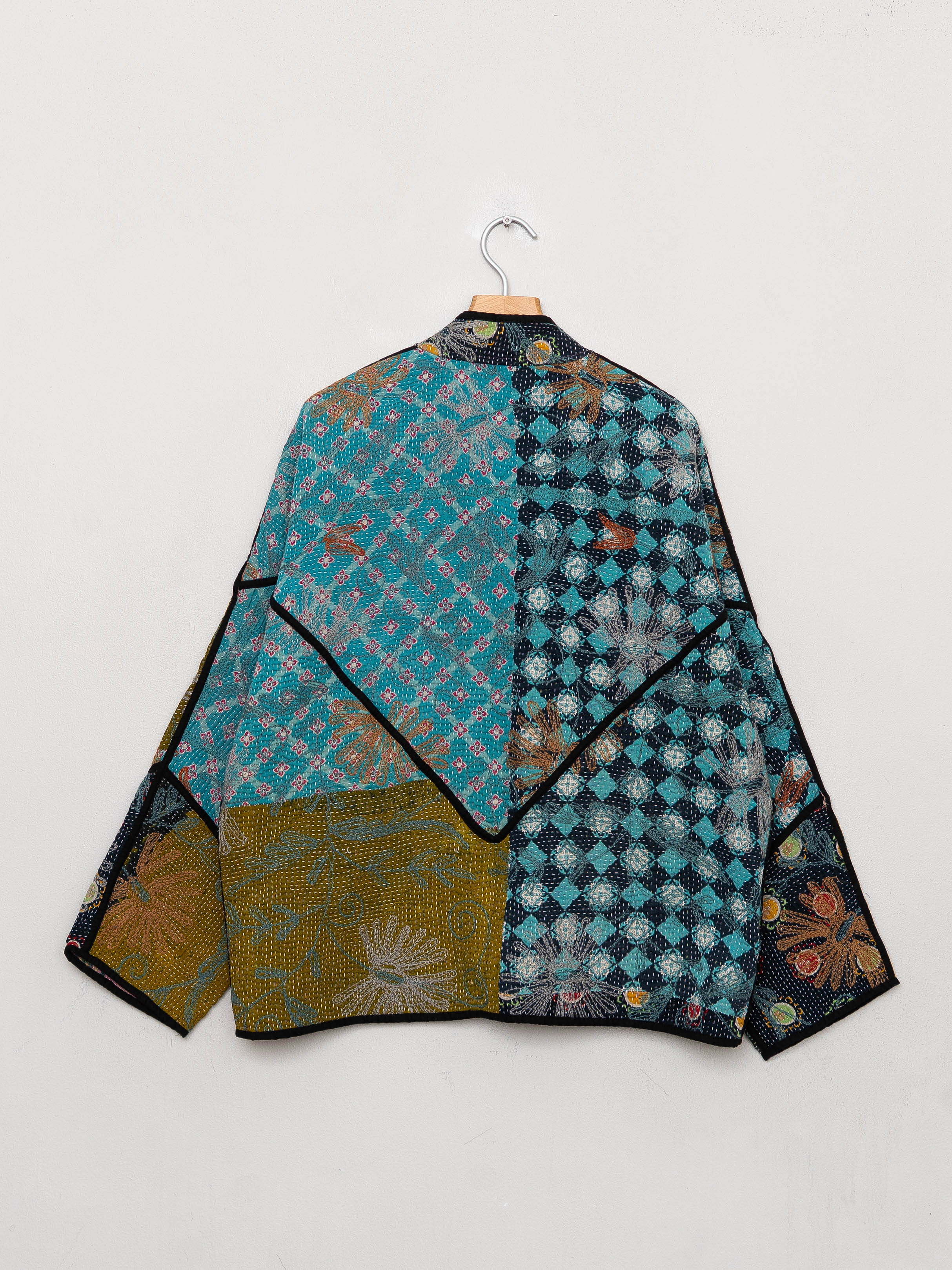 The Ladhiya Quilted Suzani Kantha Jacket