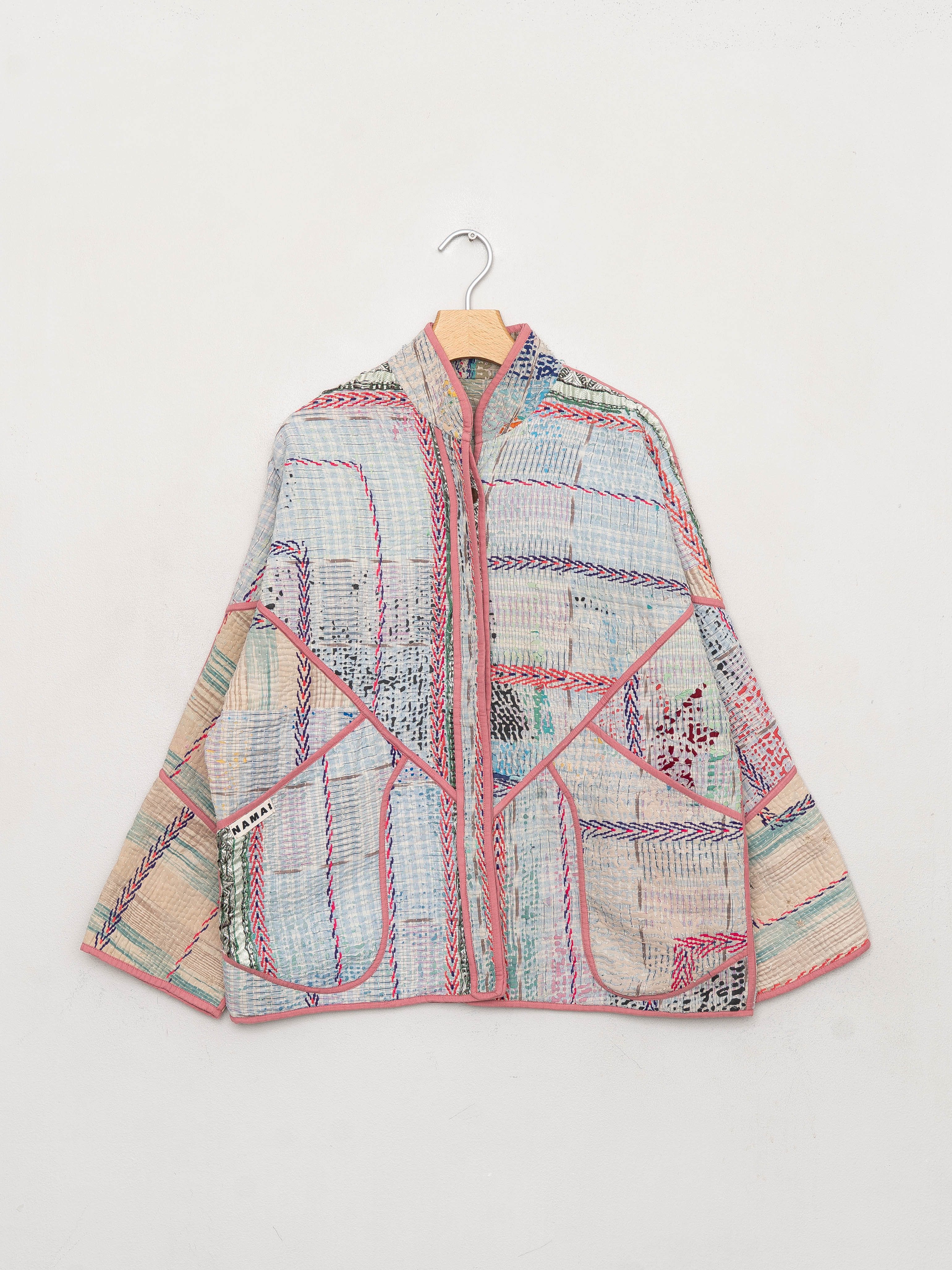 The Ladhiya Quilted Patchwork Kantha Jacket