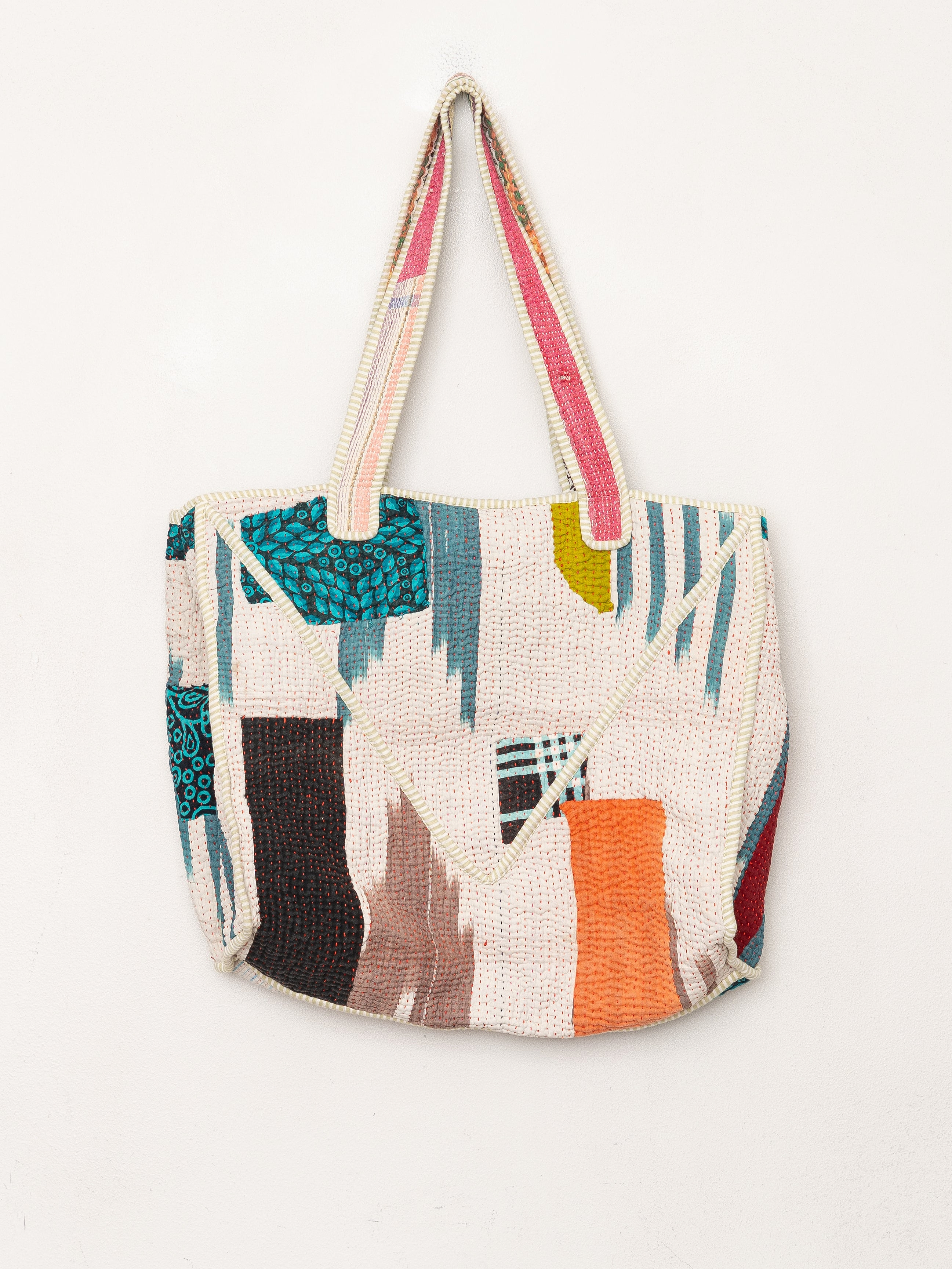 The Raksa Quilted Kantha Bag