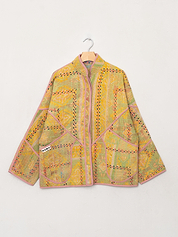 The Ladhiya Quilted Patchwork Kantha Jacket