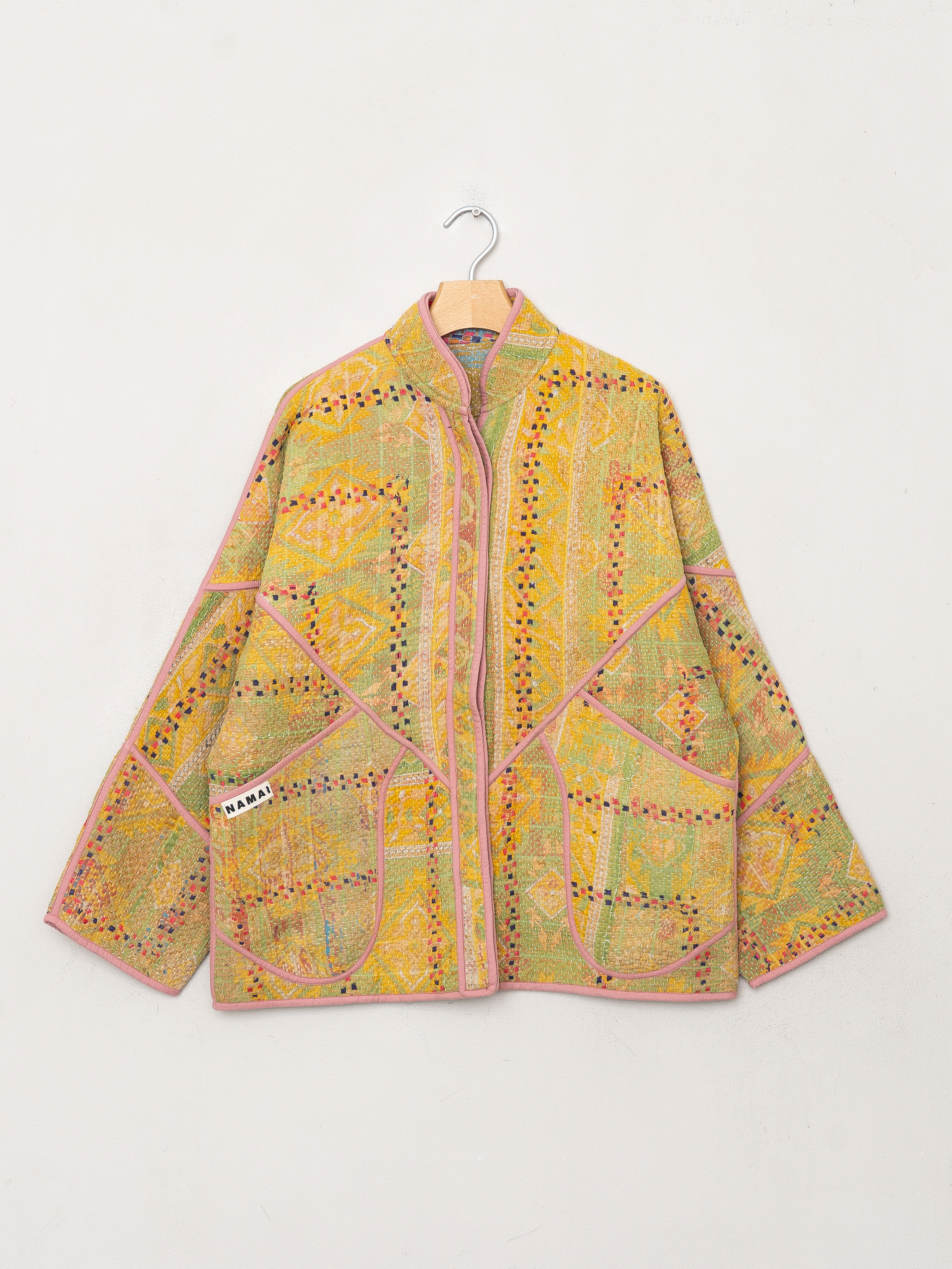 The Ladhiya Quilted Patchwork Kantha Jacket
