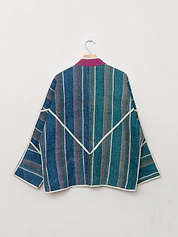 The Ladhiya Quilted Patchwork Kantha Jacket