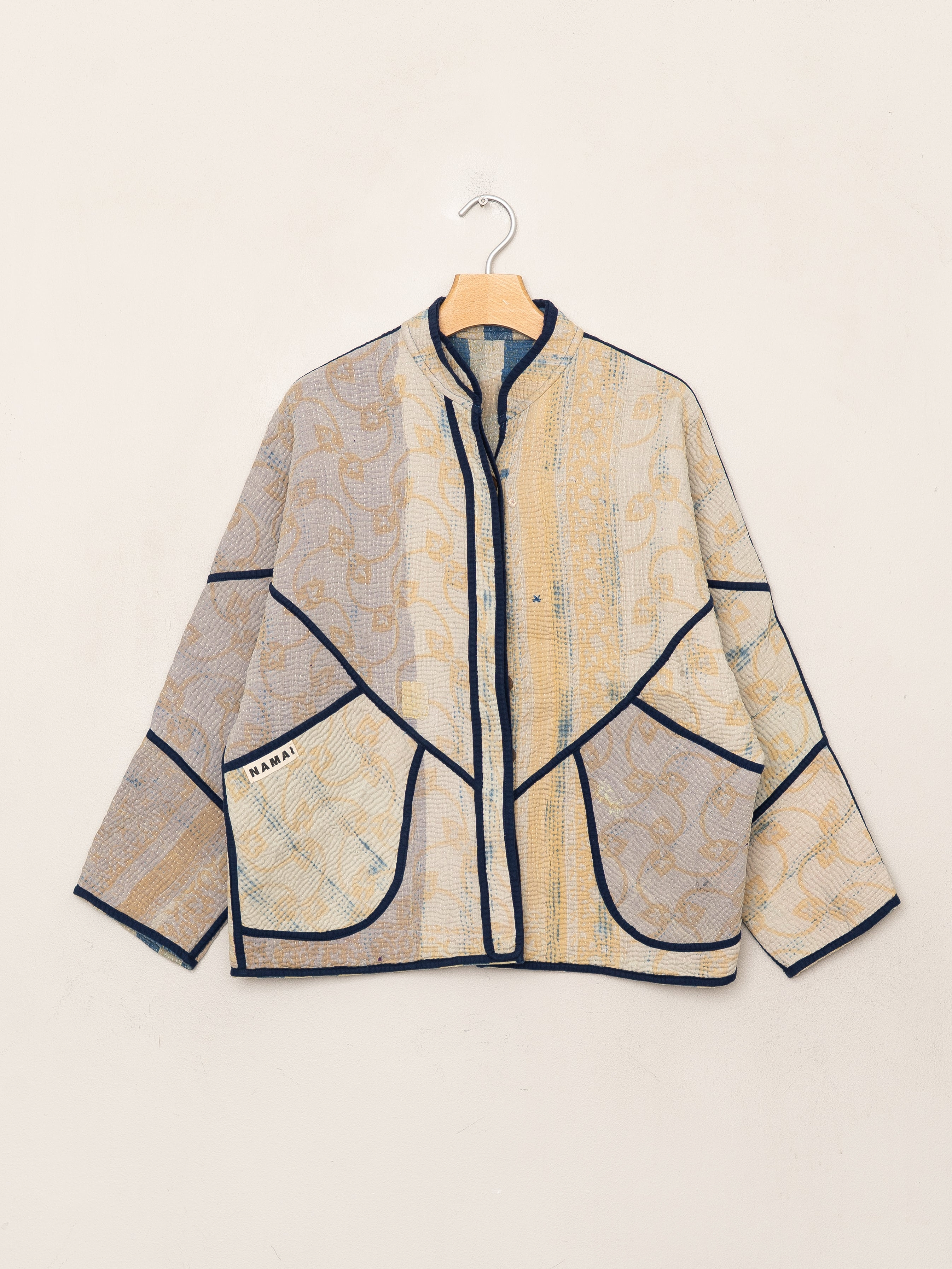 The Ladhiya Petite Quilted Patchwork Kantha Jacket