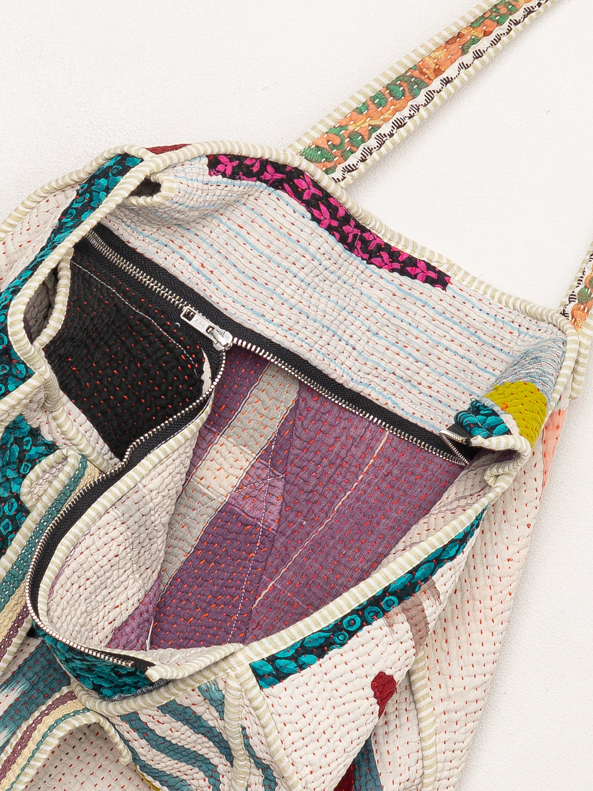 The Raksa Quilted Kantha Bag