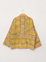 The Ladhiya Quilted Patchwork Kantha Jacket