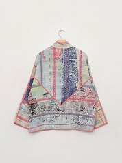 The Ladhiya Quilted Patchwork Kantha Jacket
