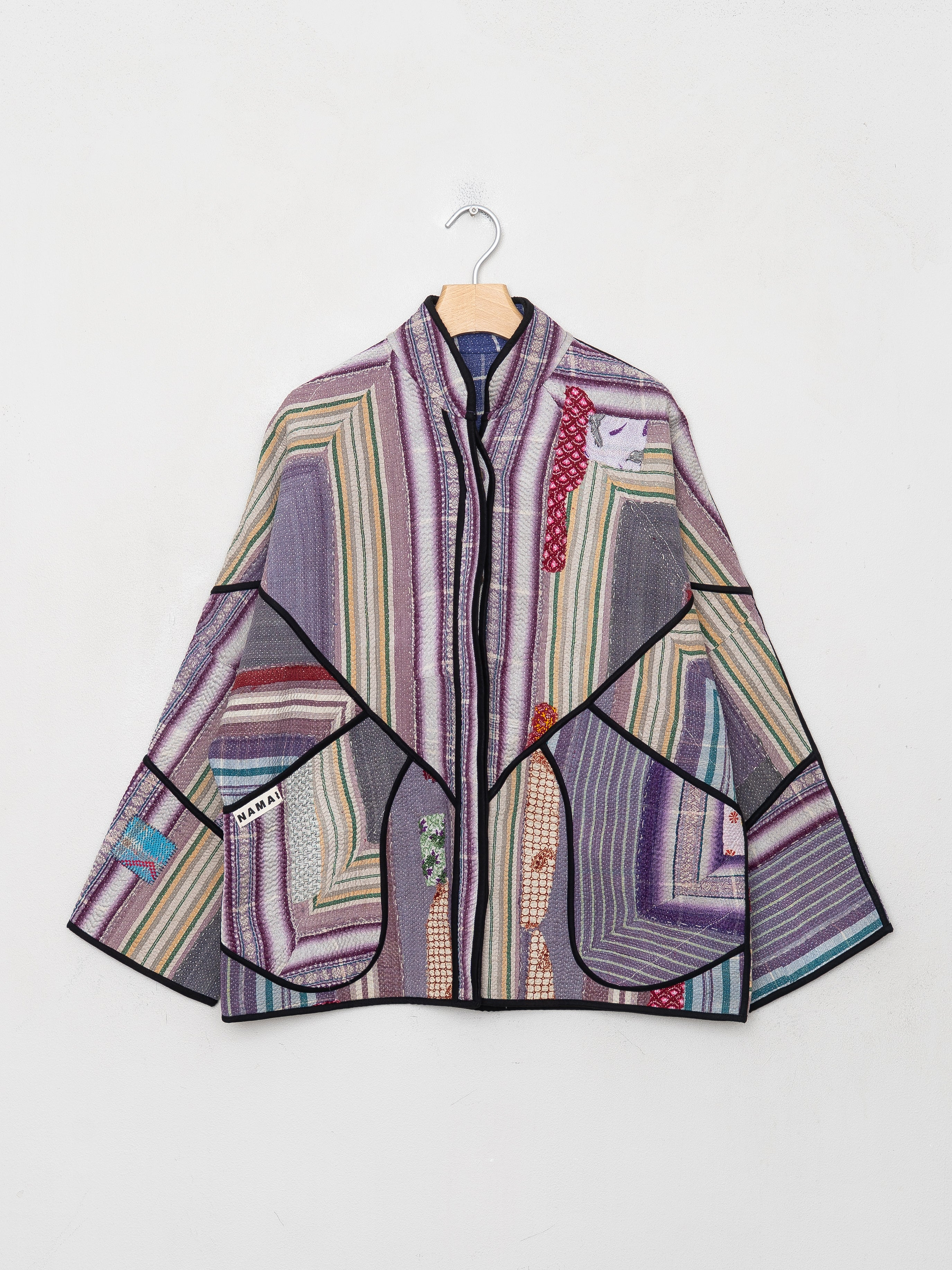 The Ladhiya Quilted Patchwork Kantha Jacket