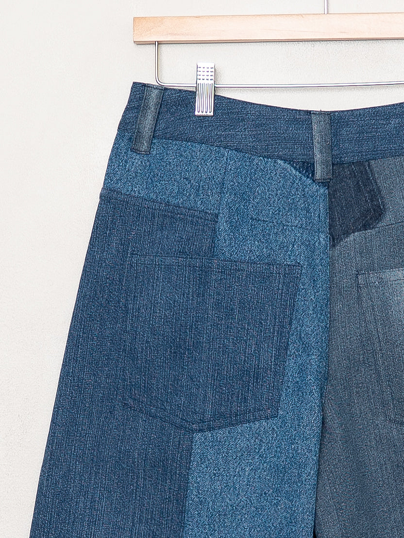 The Bindu Denim Bermuda Culotte Pant - Small