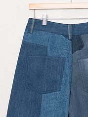 The Bindu Denim Bermuda Culotte Pant - Small