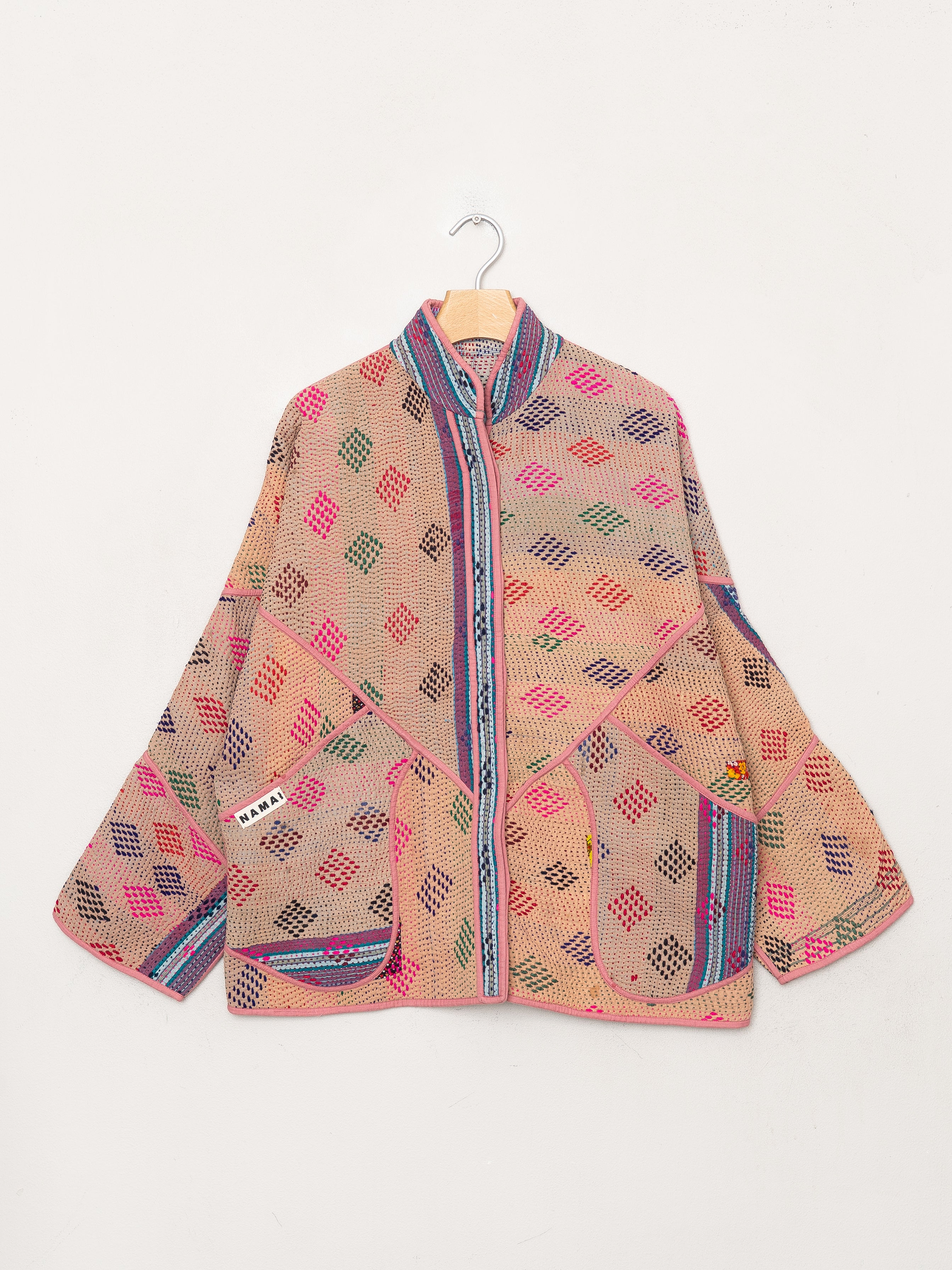 The Ladhiya Quilted Patchwork Kantha Jacket