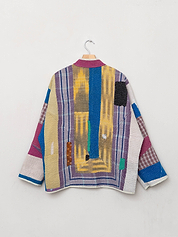 The Ladhiya Quilted Patchwork Kantha Jacket