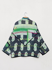 The Ladhiya Quilted Patchwork Kantha Jacket