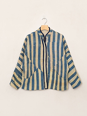 The Ladhiya Petite Quilted Patchwork Kantha Jacket