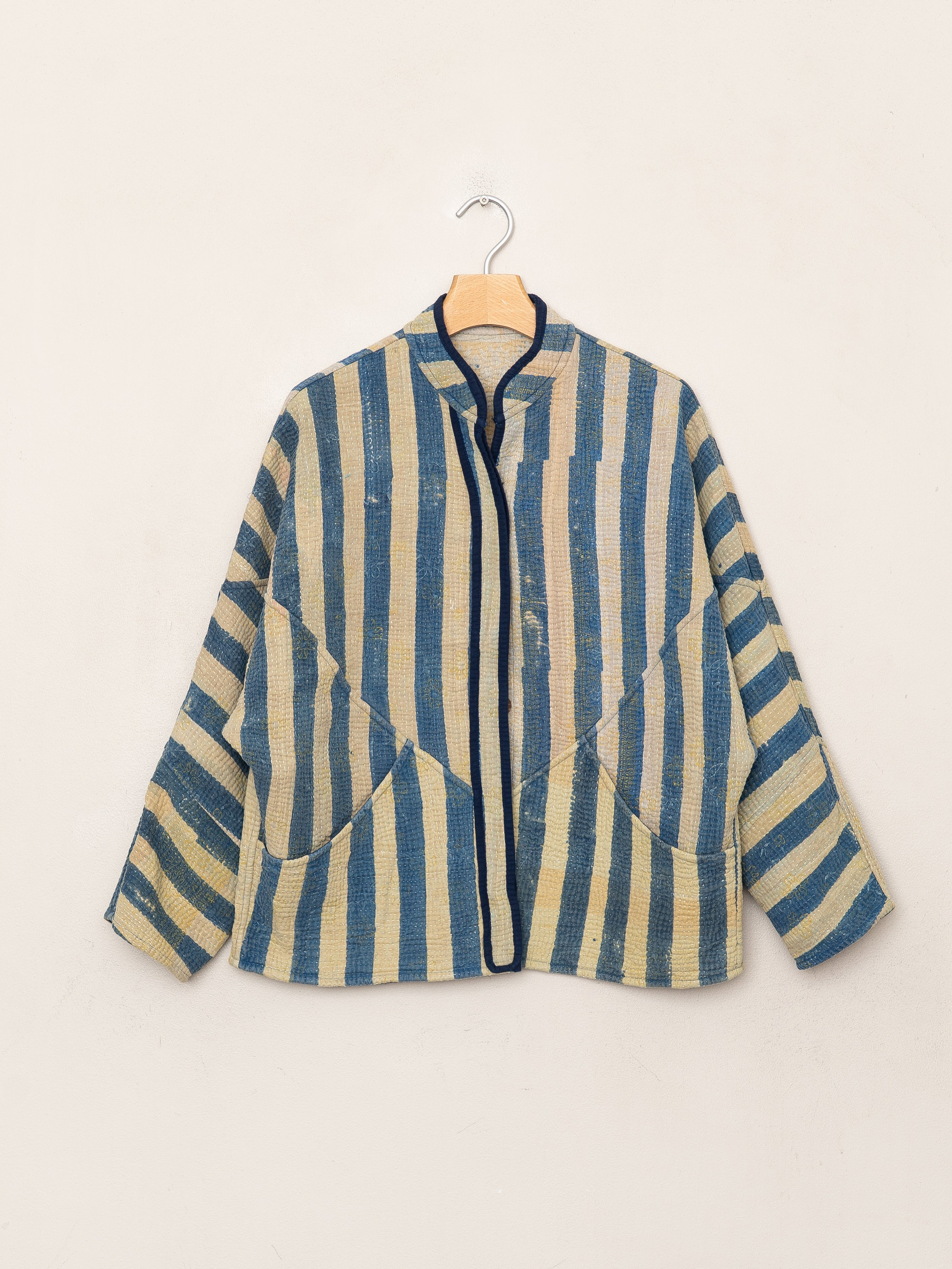The Ladhiya Petite Quilted Patchwork Kantha Jacket