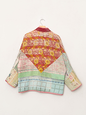 The Ladhiya Quilted Patchwork Kantha Jacket