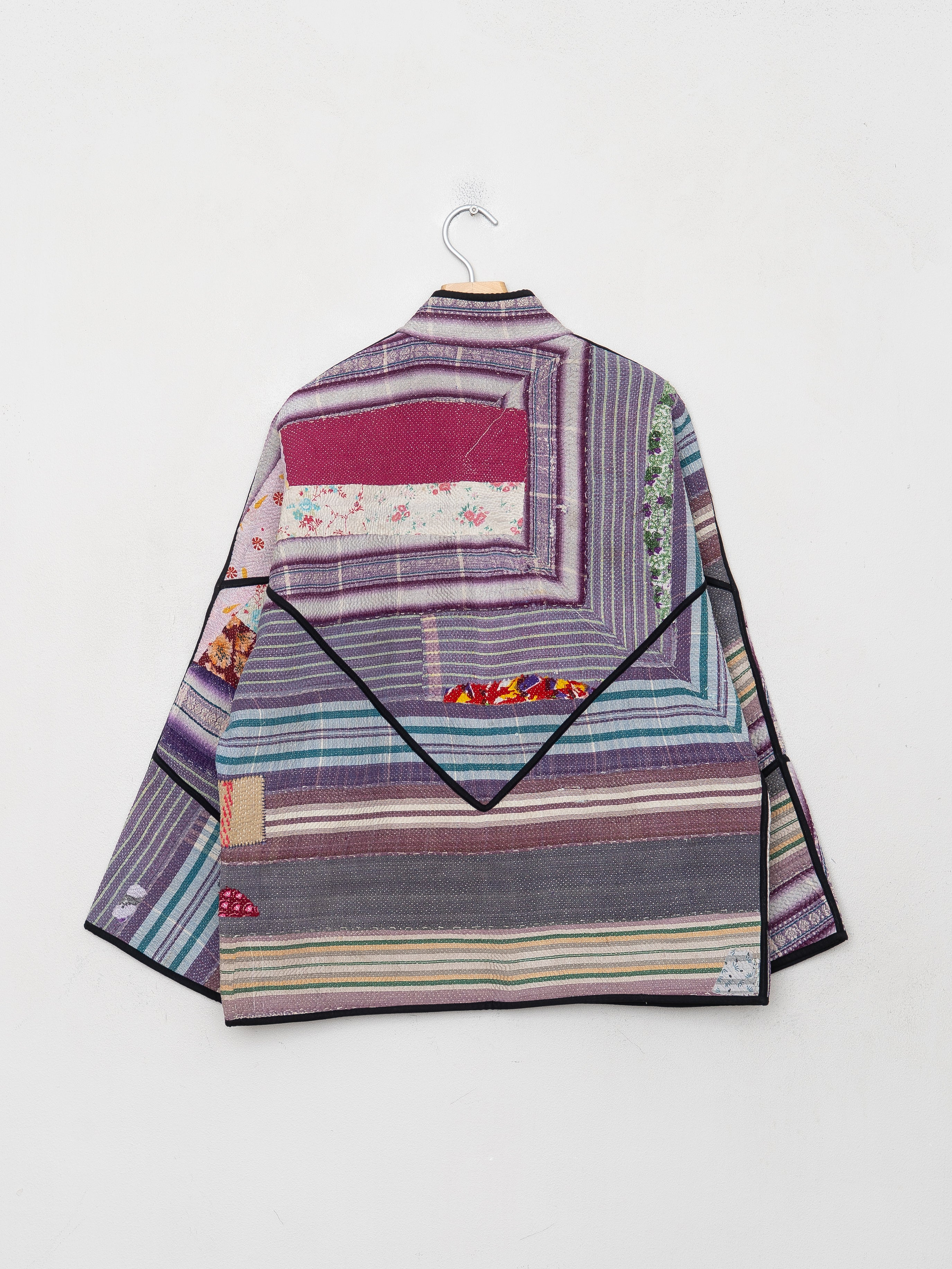 The Ladhiya Quilted Patchwork Kantha Jacket
